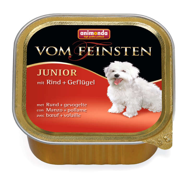 animonda Hunde-Nassfutter Junior Rind + Geflügel